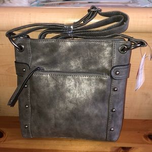 Gray Cross Body Bag
